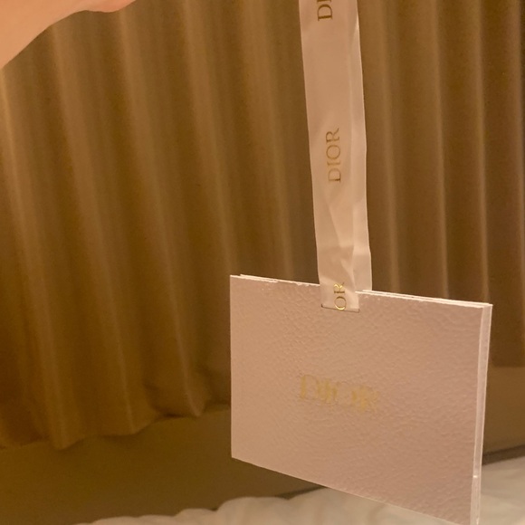 Authentic rare and collectible Dior White Tag small gift bag  with Gold Accents - Picture 1 of 4